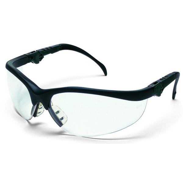 Mcr Safety Safety Works Klondike Plus Safety Glasses Clear Lens Black Frame 1 pc SWKD310